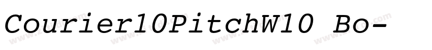 Courier10PitchW10 Bo字体转换